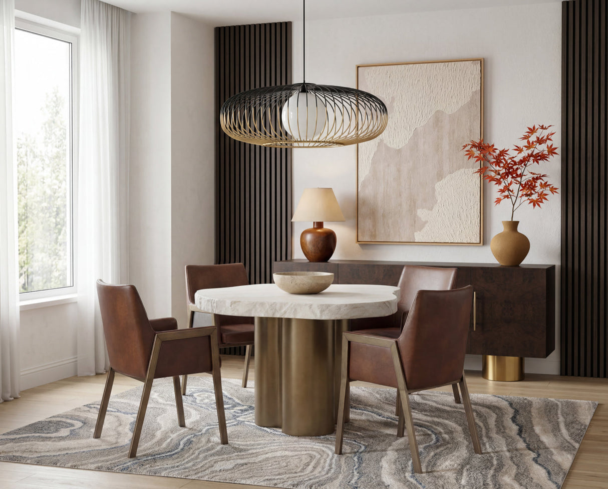 IDRIS DINING TABLE - 44"
