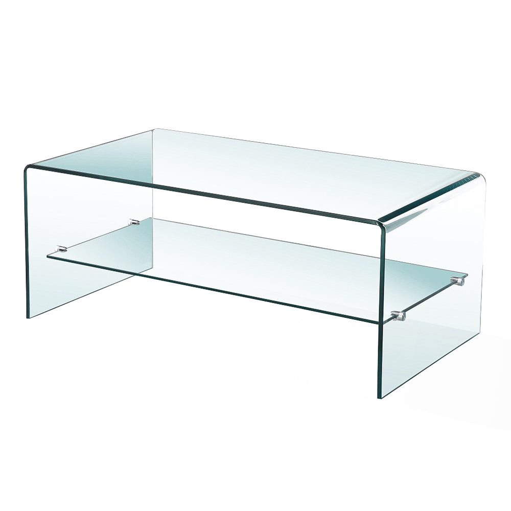 BENT GLASS COFFEE TABLE