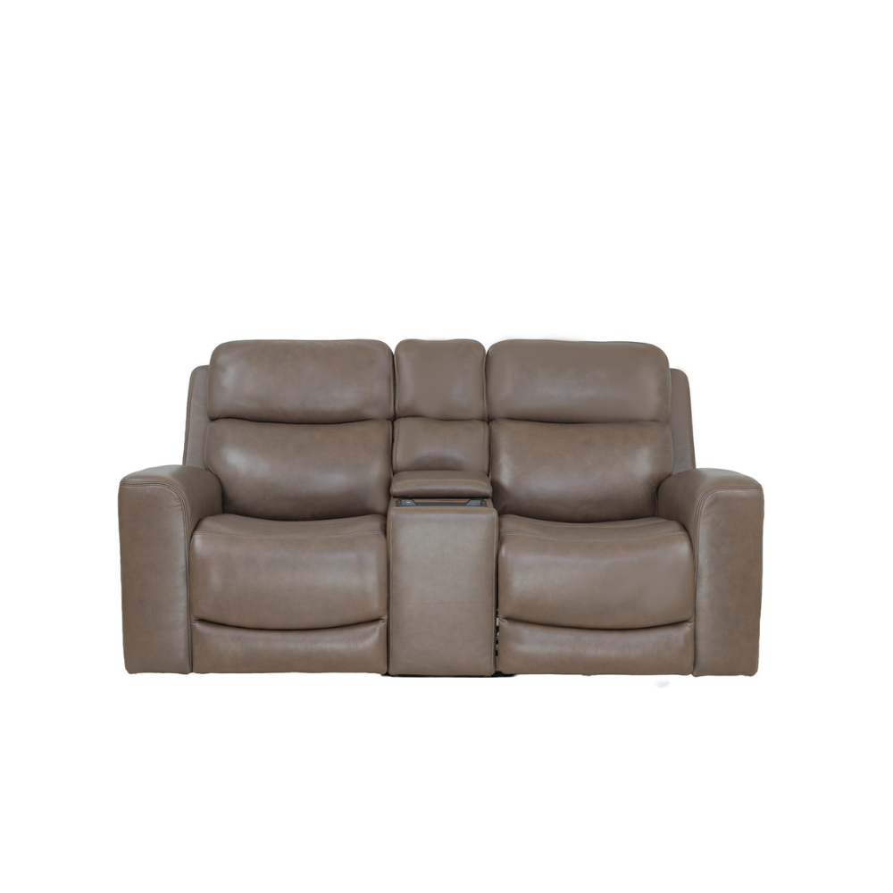 DENVER II LOVESEAT-CHOCOLATE W/CONSOLE