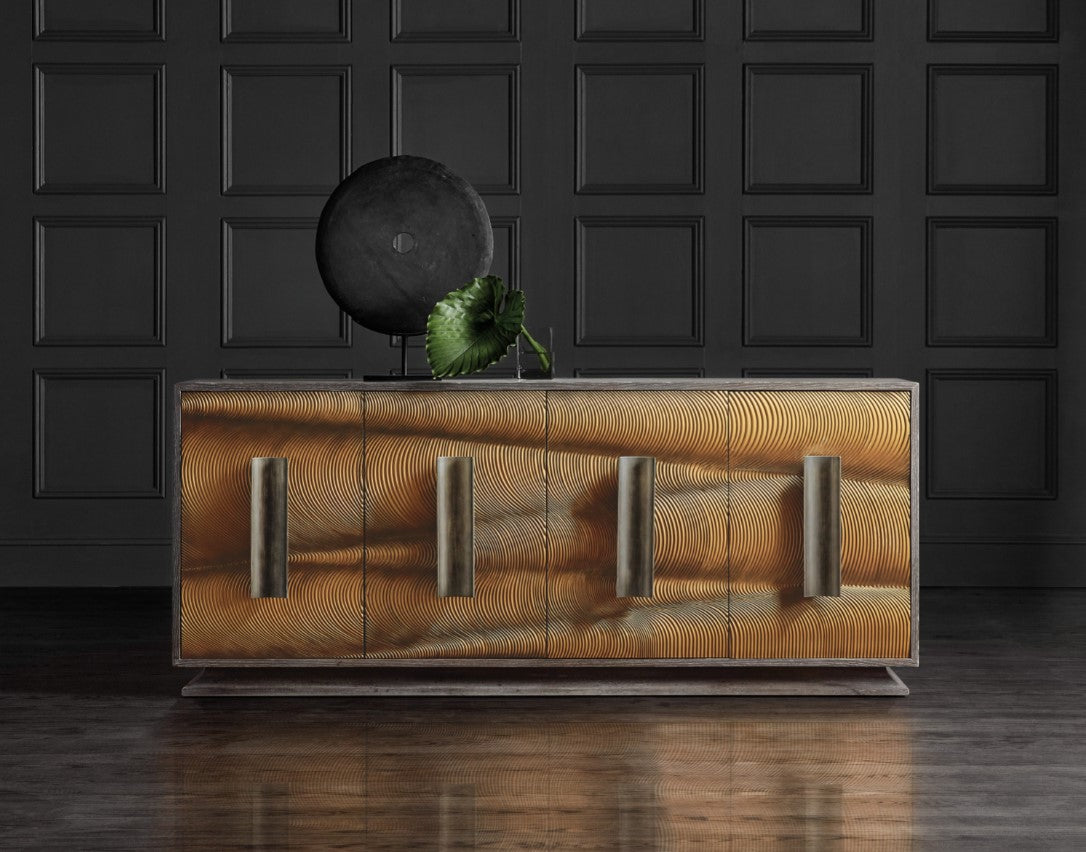 SWALEY FOUR DOOR CREDENZA - FLOOR MODEL