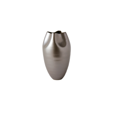 PLAIT VASE-SILVER HAZE