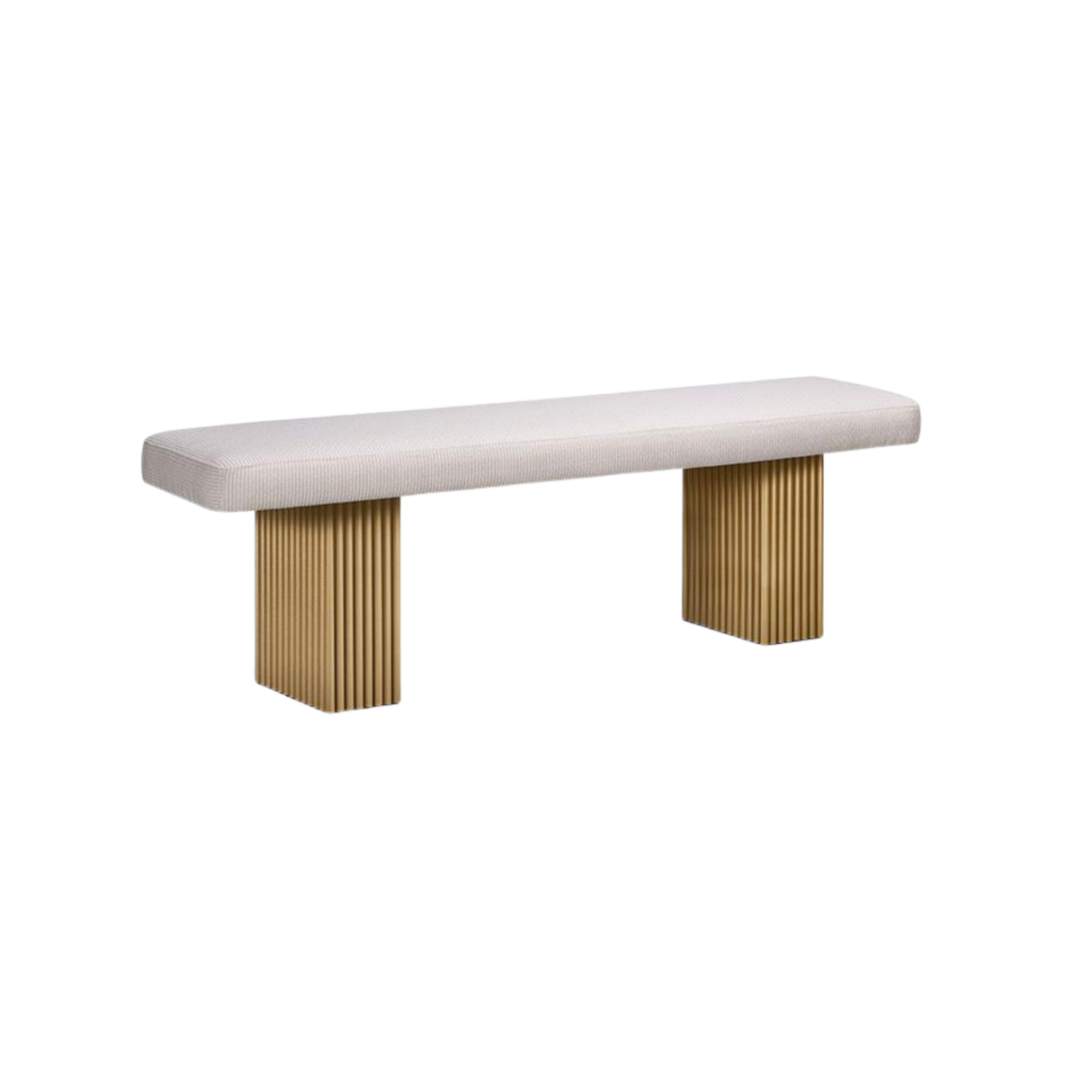 LOTUS METAL PEDESTAL BENCH