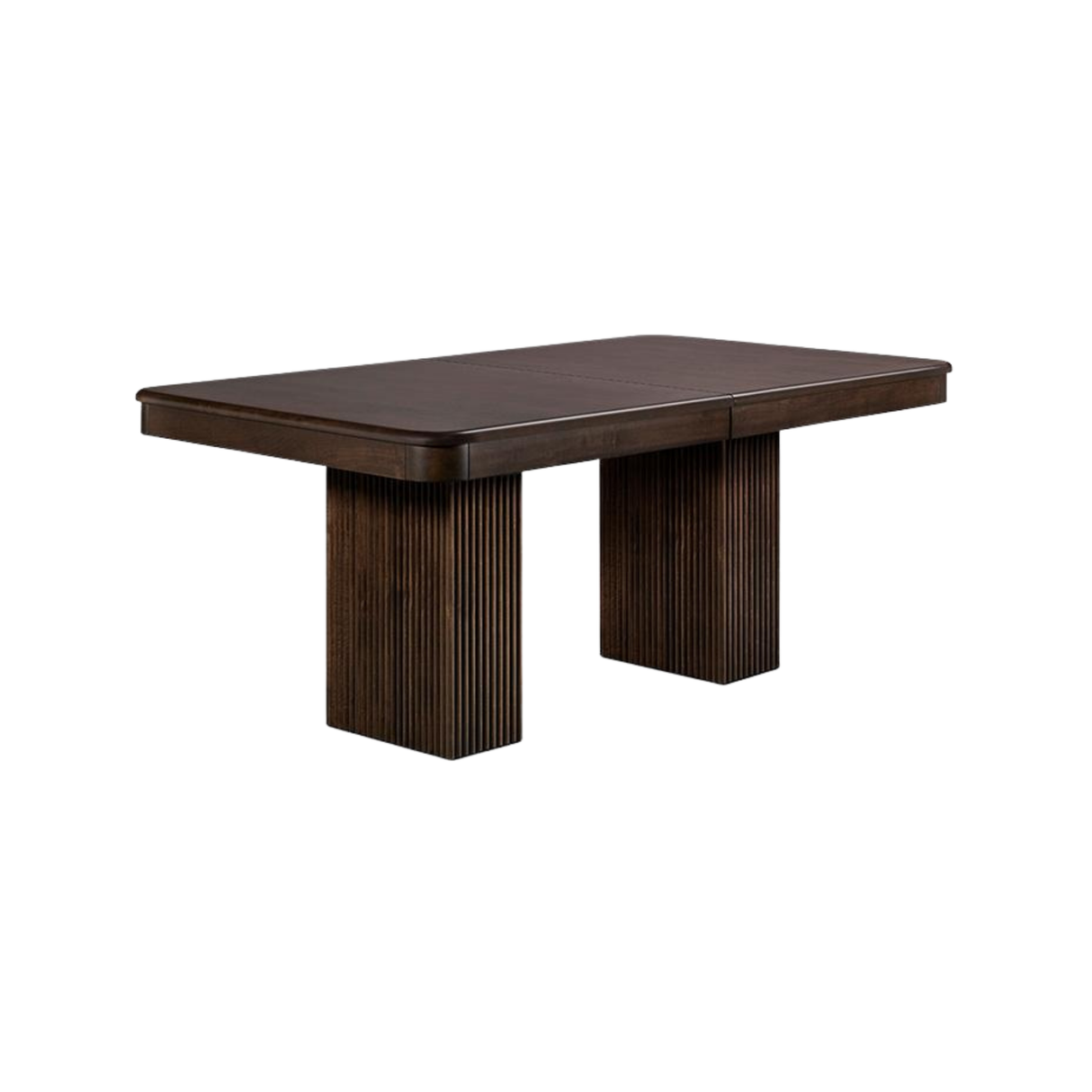LOTUS DOUBLE PEDESTAL WOOD DINING TABLE