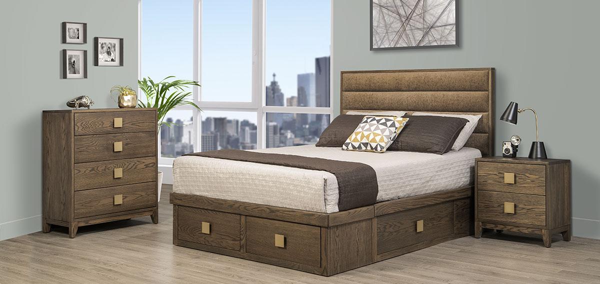 BELMONT WIDE 2 DRAWER NIGHTSTAND