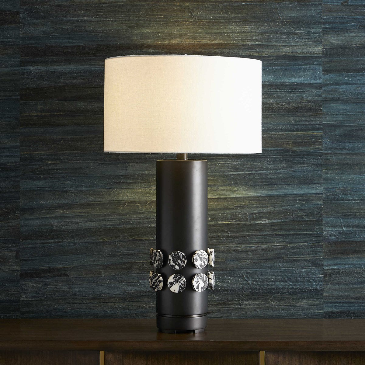 ZEBRA STONE LAMP - FLOOR MODEL