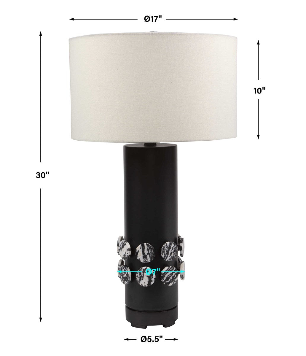 ZEBRA STONE LAMP - FLOOR MODEL