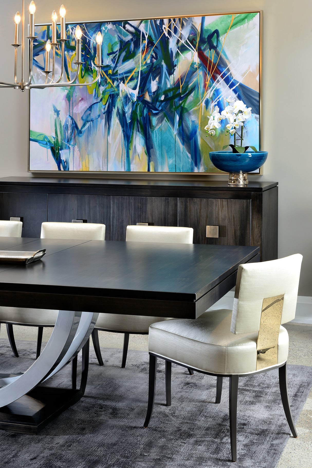 CONTEMPO METAL BASE DINING TABLE
