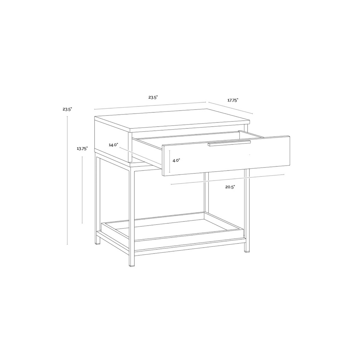 REBEL NIGHSTAND - SMALL