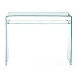 BENT GLASS CONSOLE TABLE
