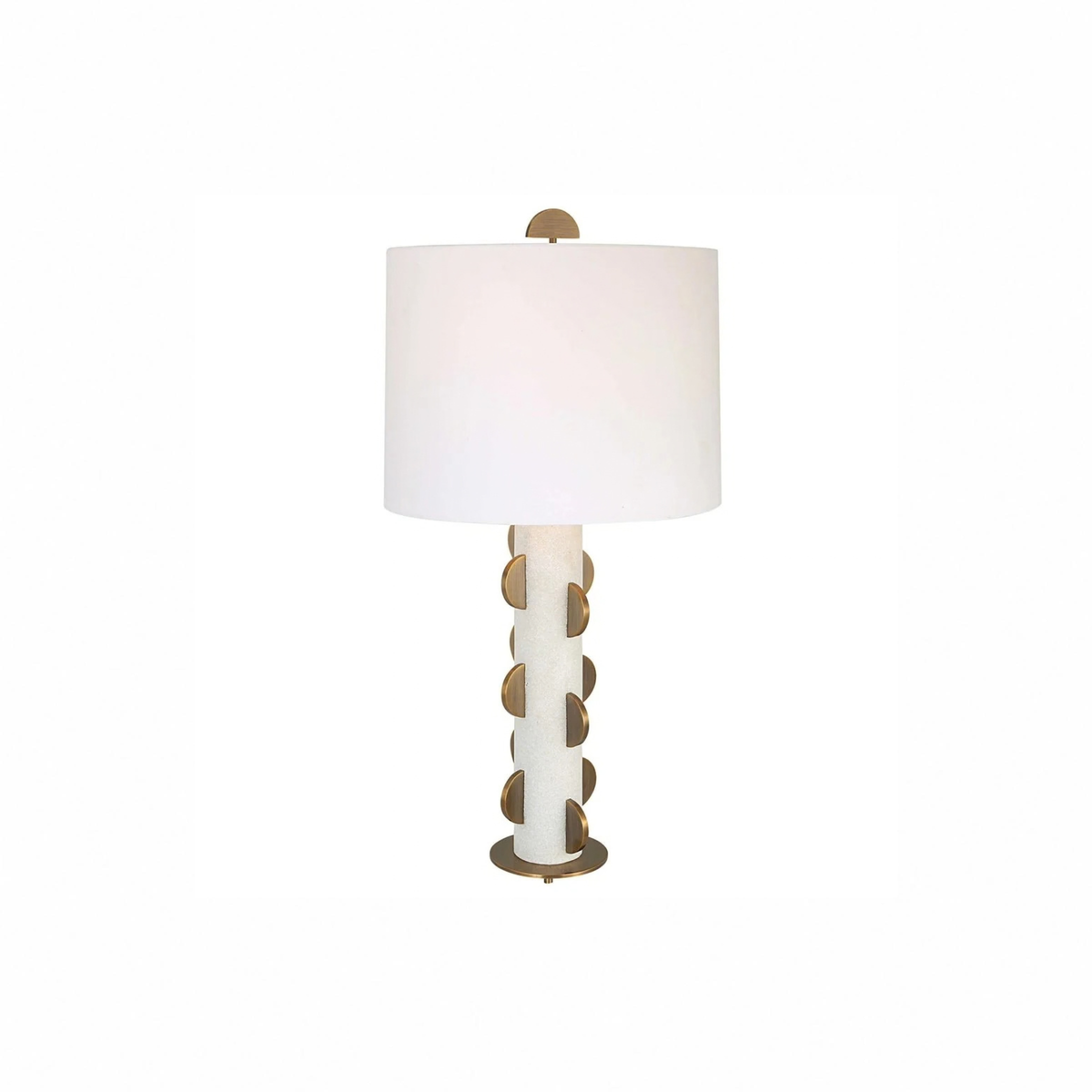 HALF MOON MARBLE TABLE LAMP - FLOOR MODEL