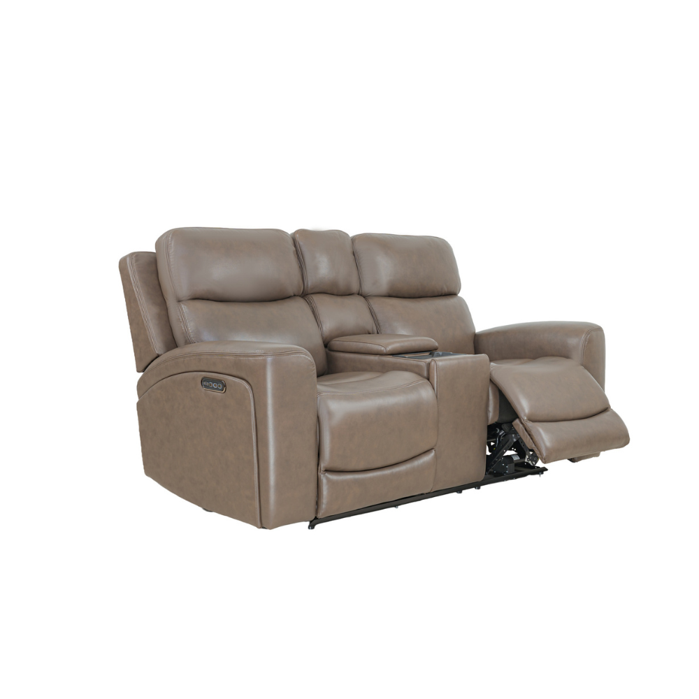 DENVER II LOVESEAT-CHOCOLATE W/CONSOLE