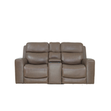 DENVER II LOVESEAT-CHOCOLATE W/CONSOLE