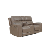 DENVER II LOVESEAT-CHOCOLATE W/CONSOLE