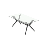 DOWNTOWN GLASS DINING TABLE