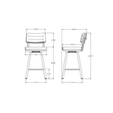 PHOEBE SWIVEL COUNTER STOOL