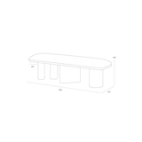 HIRO BENCH - LIGHT OAK