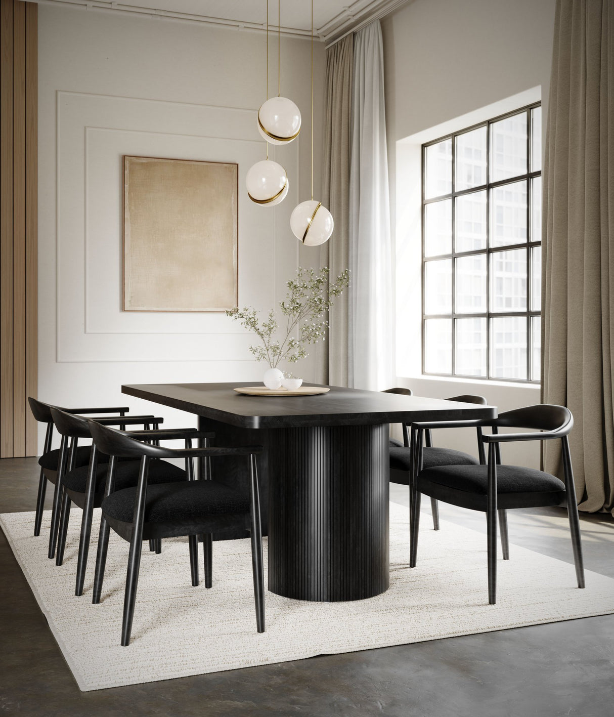 MODERN RECTANGULAR DINING TABLE