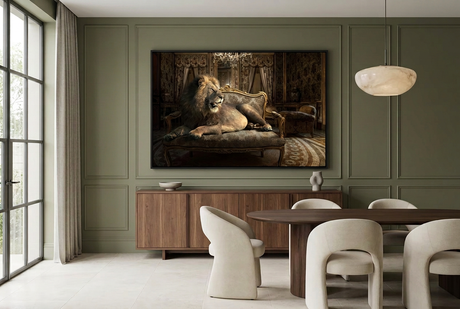 Dining room setting without dimension labels